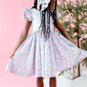 Ollie Jay Olivia Twirl Dress in Snow Globe